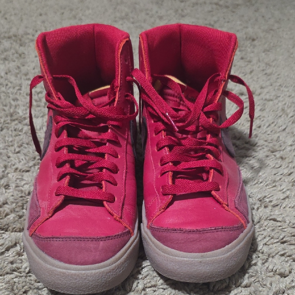 Red High-Top Sneakers